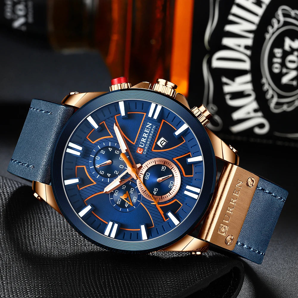 New CURREN Men Watches Fashion Quartz Wrist