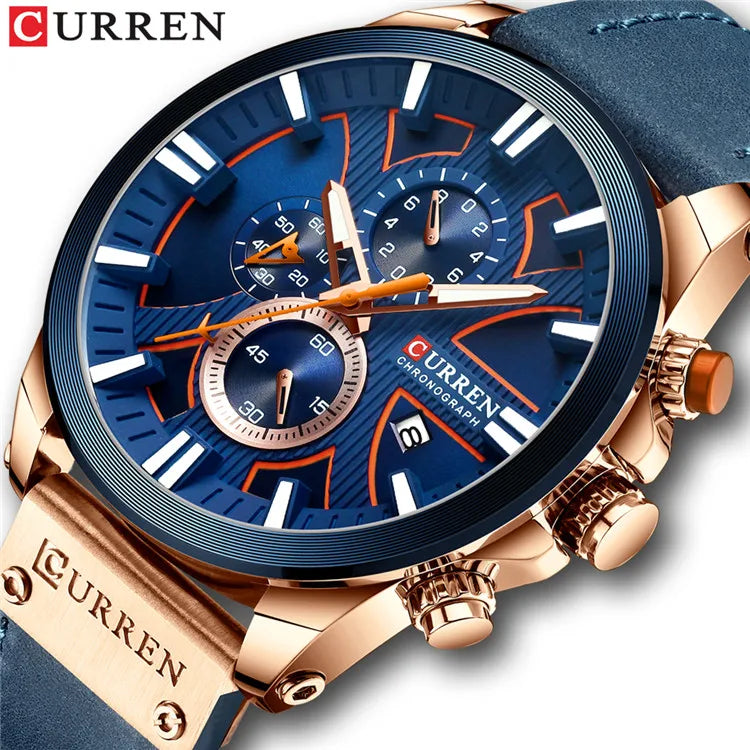 New CURREN Men Watches Fashion Quartz Wrist