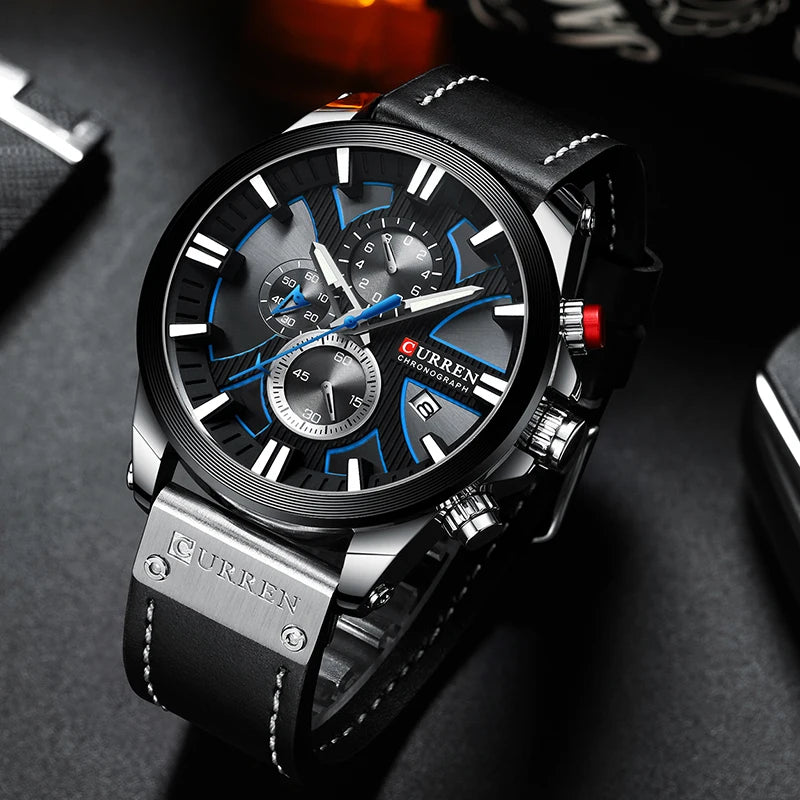 New CURREN Men Watches Fashion Quartz Wrist