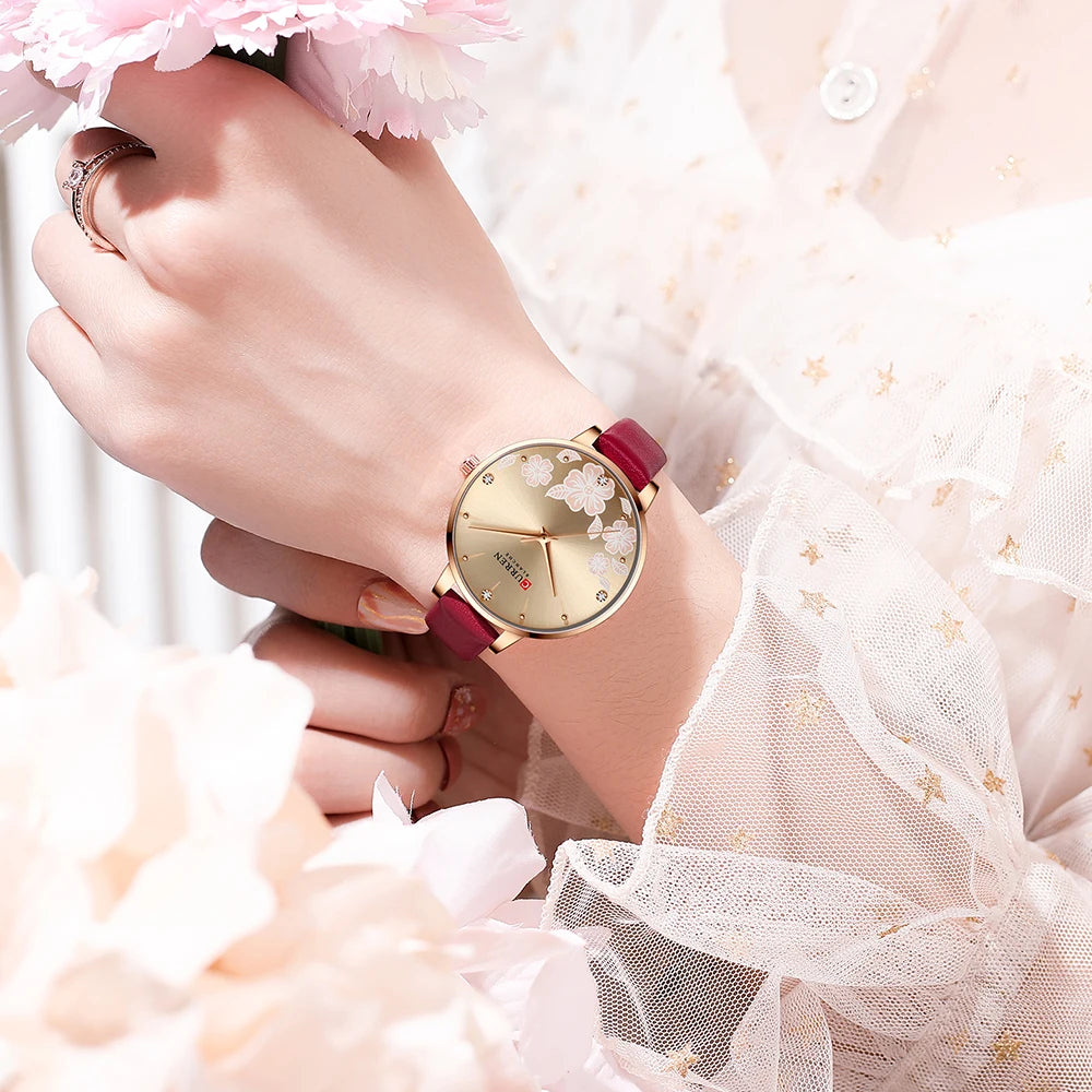 Watches Women Brand Leather Quartz Wristwatches