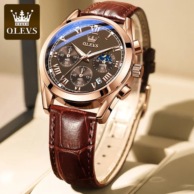 Multifunctional Men's Watches Stainless steel Luminous
