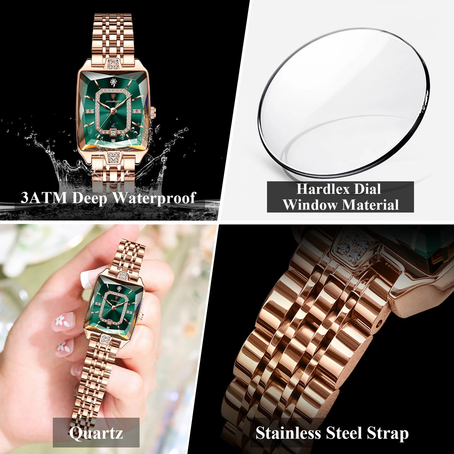 Luxury Watch For Woman Waterproof Calendar