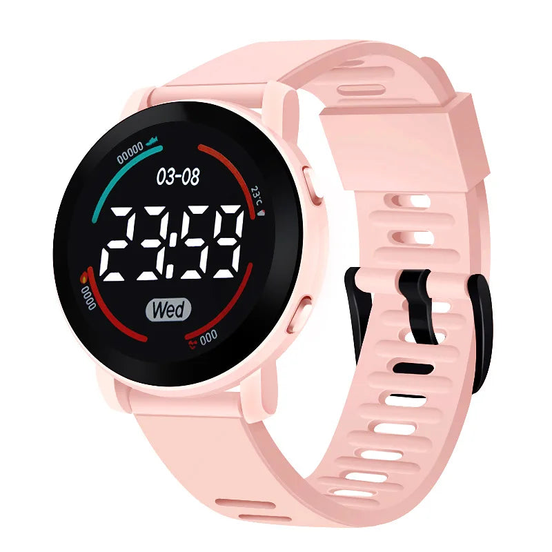 LED Digital Kids Watches Luminous Waterproof