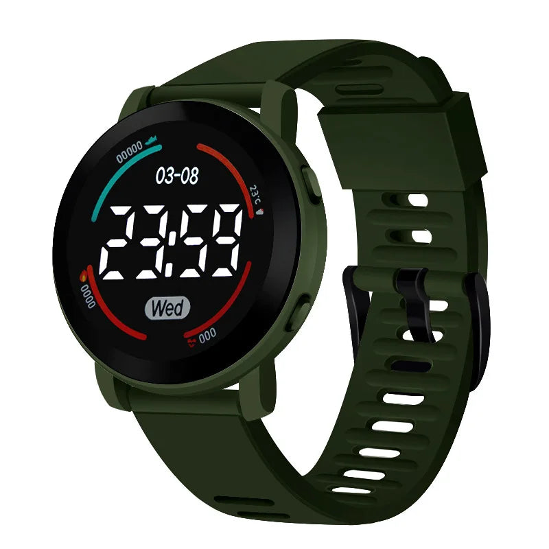 LED Digital Kids Watches Luminous Waterproof
