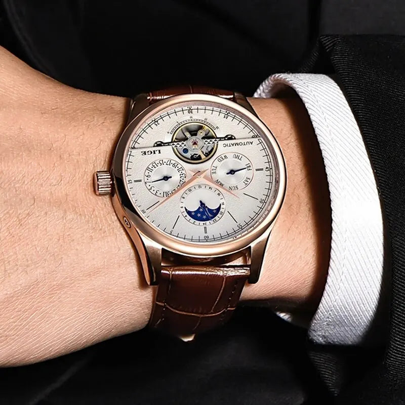 Men Watches Automatic Mechanical Watch Tourbillon