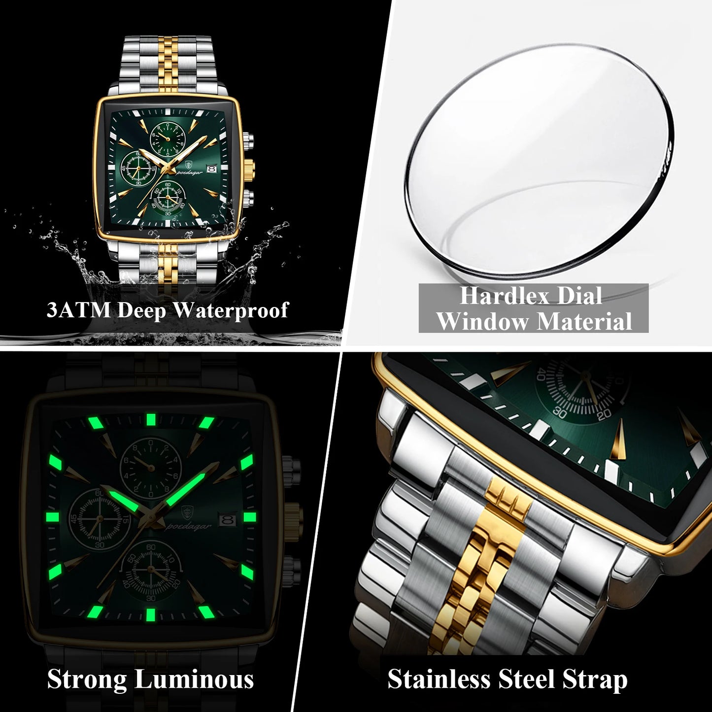 Top Luxury Male Wristwatch Waterproof Luminous