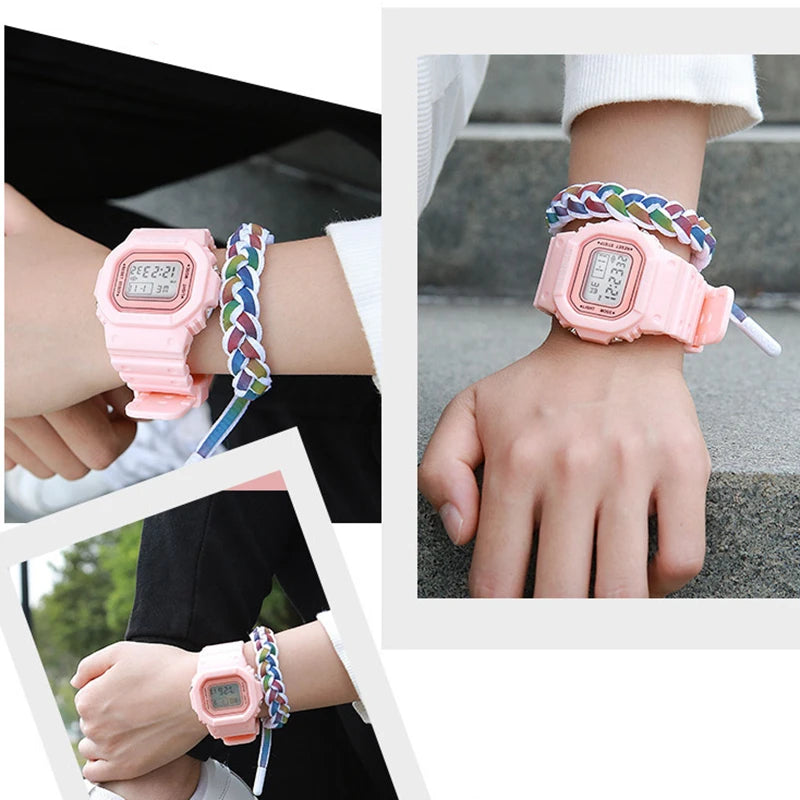 Sports Watch Boys Girls Student LED Electronic