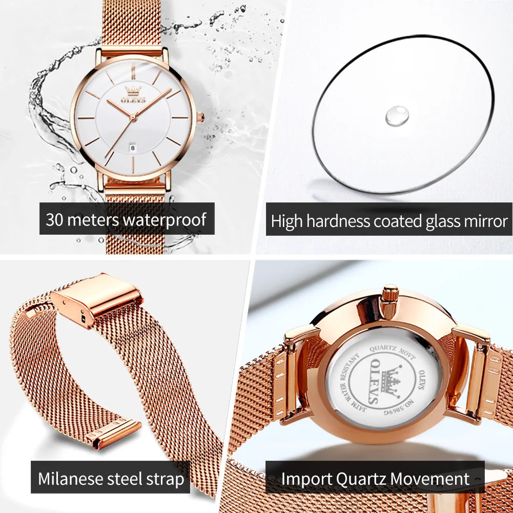 Fashion Women's Watches Milanese Mesh Belt