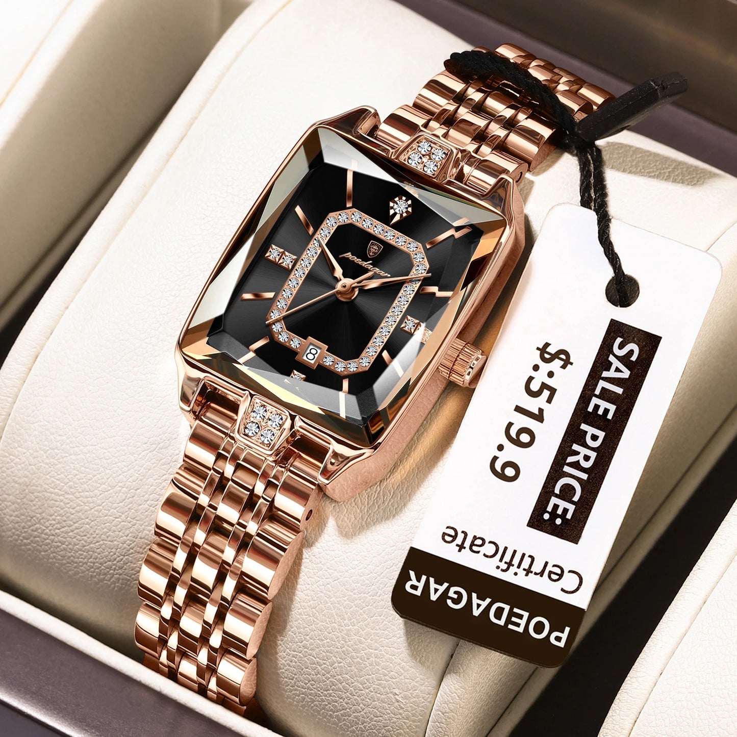 Luxury Watch For Woman Waterproof Calendar