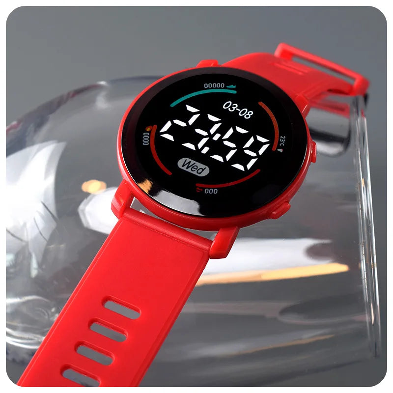 LED Digital Kids Watches Luminous Waterproof