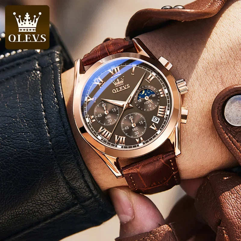 Multifunctional Men's Watches Stainless steel Luminous