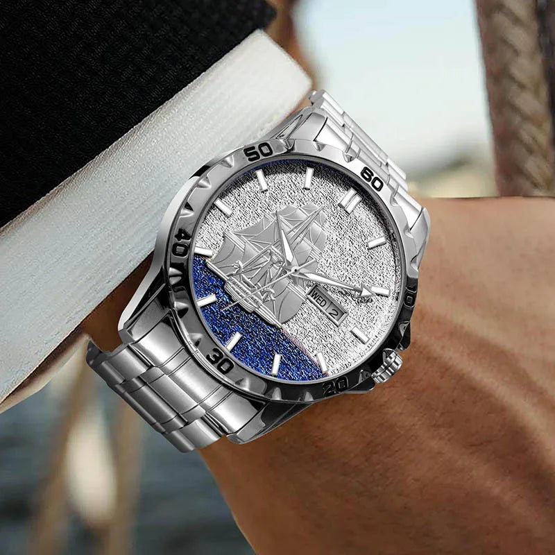 Three Dimensional Sailing Dial Design Luxury Automatic