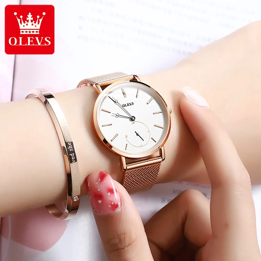 Milanese Steel Band Quartz Women's Watch 5190