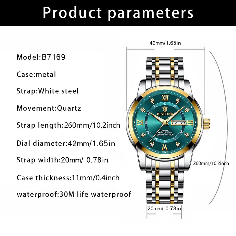 2025 Top Brand Luxury Fashion Diver Watch Men