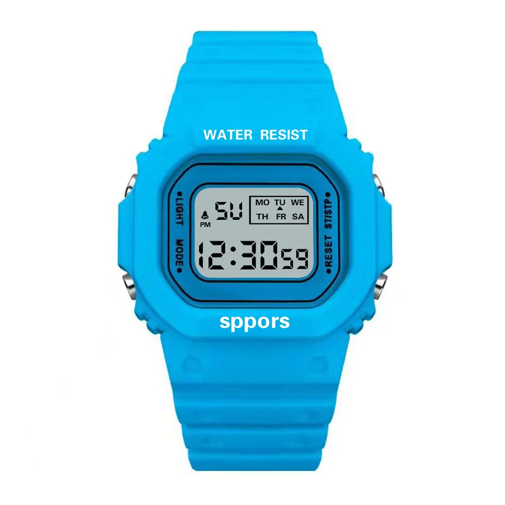 Sports Watch Boys Girls Student LED Electronic