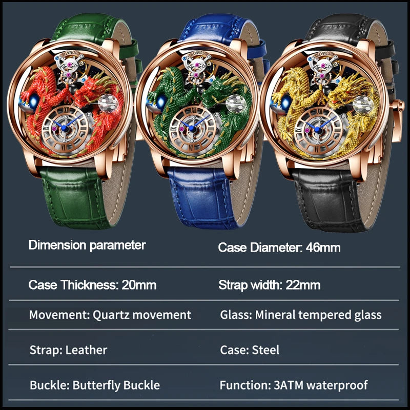 Design 2025 NEW Men Watch Diamond TourbillionTop