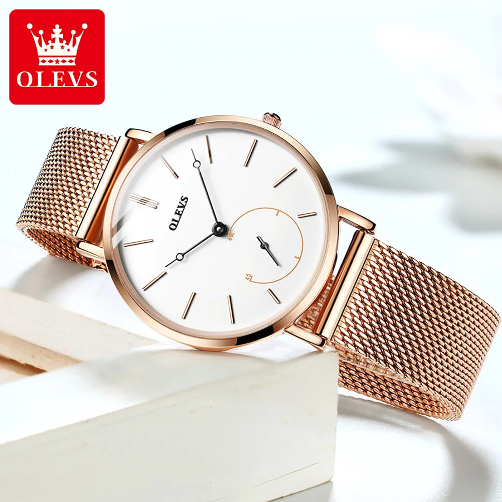 Milanese Steel Band Quartz Women's Watch 5190