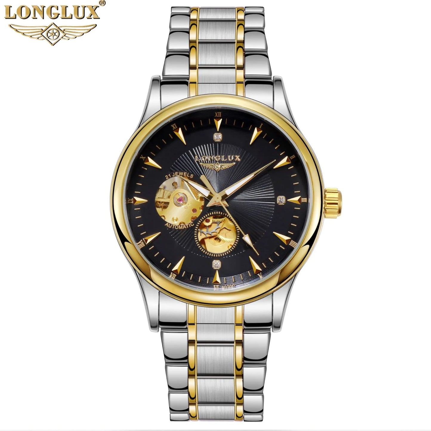 Men automatic mechanical watch elegant luxury
