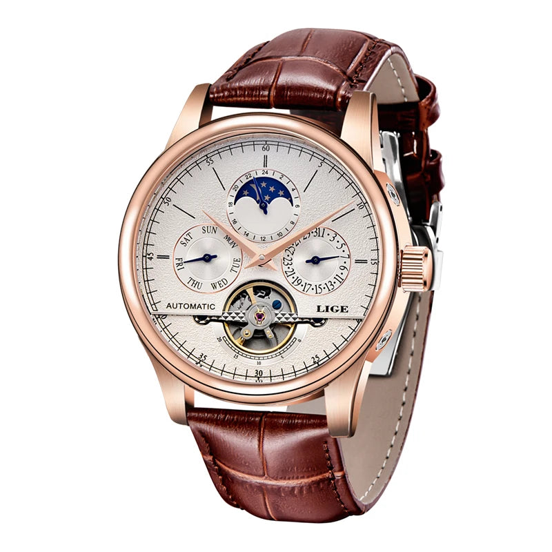 Men Watches Automatic Mechanical Watch Tourbillon