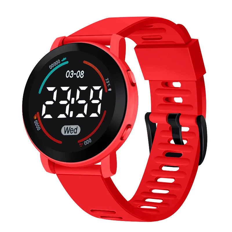 LED Digital Kids Watches Luminous Waterproof