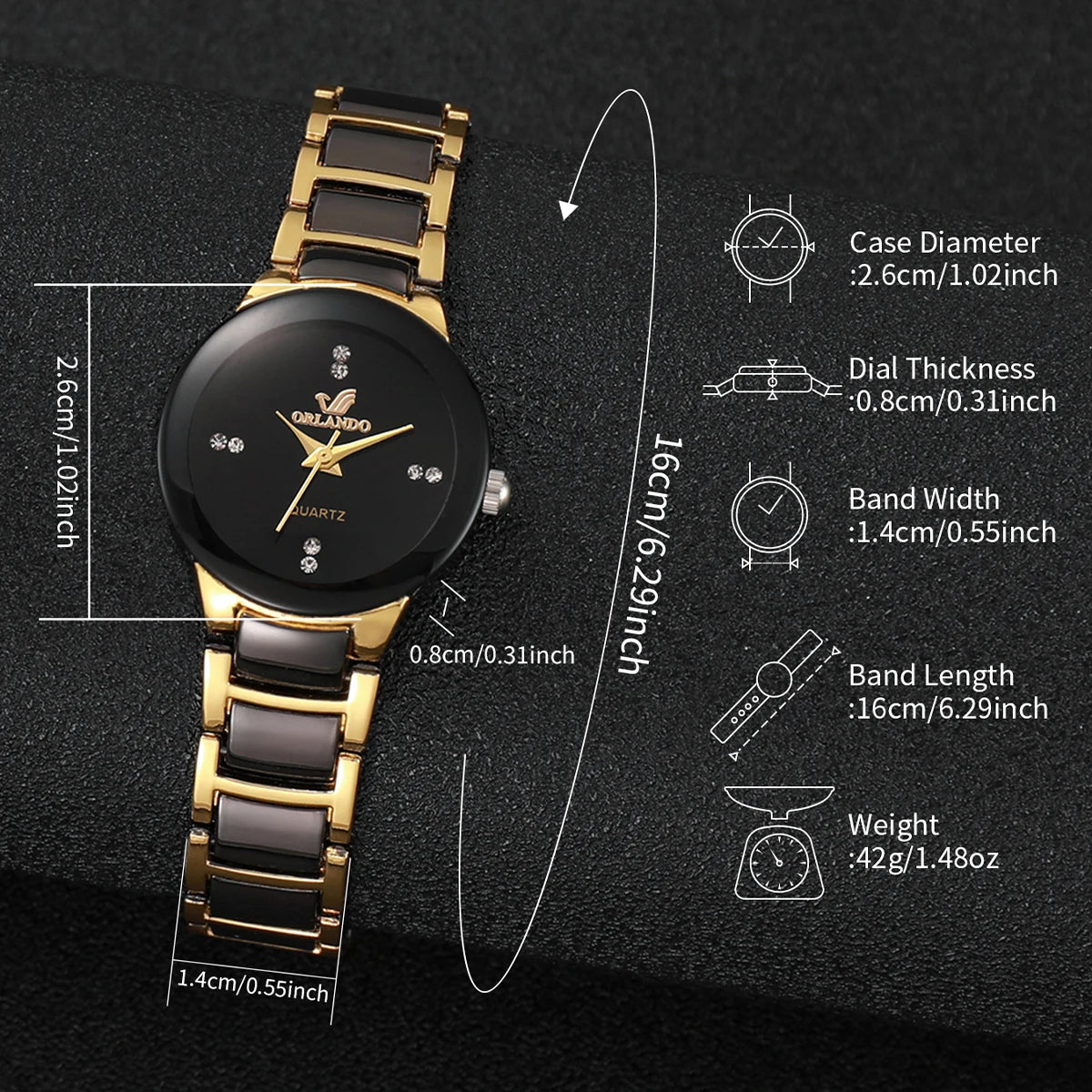 Fashion Rhinestone Women's Watch Stainless Steel