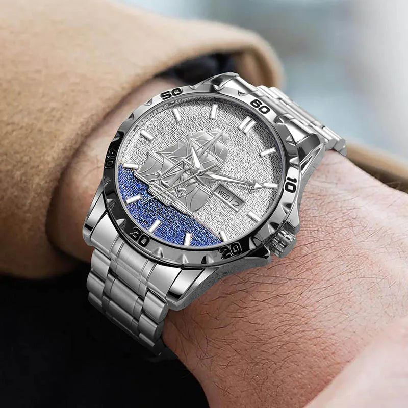 Three Dimensional Sailing Dial Design Luxury Automatic