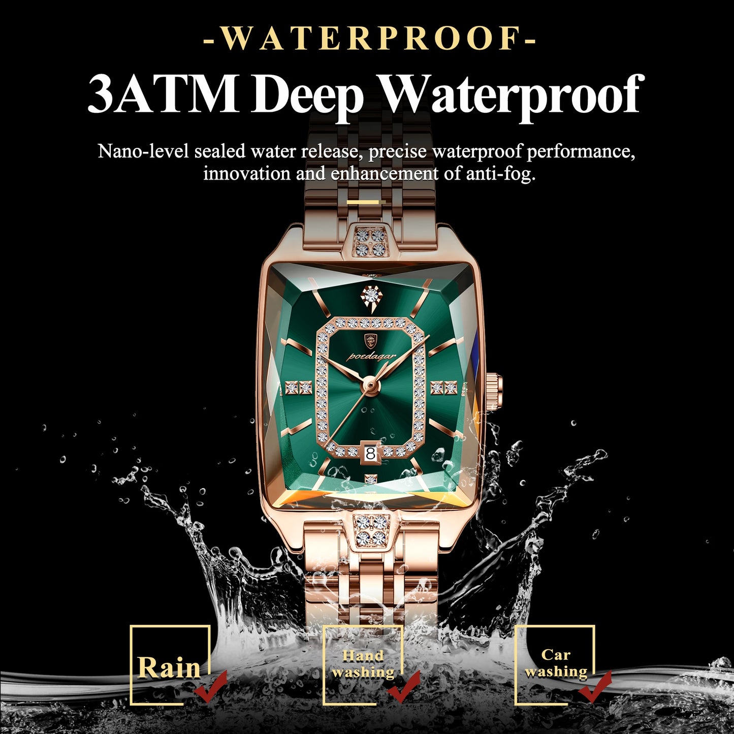 Luxury Watch For Woman Waterproof Calendar