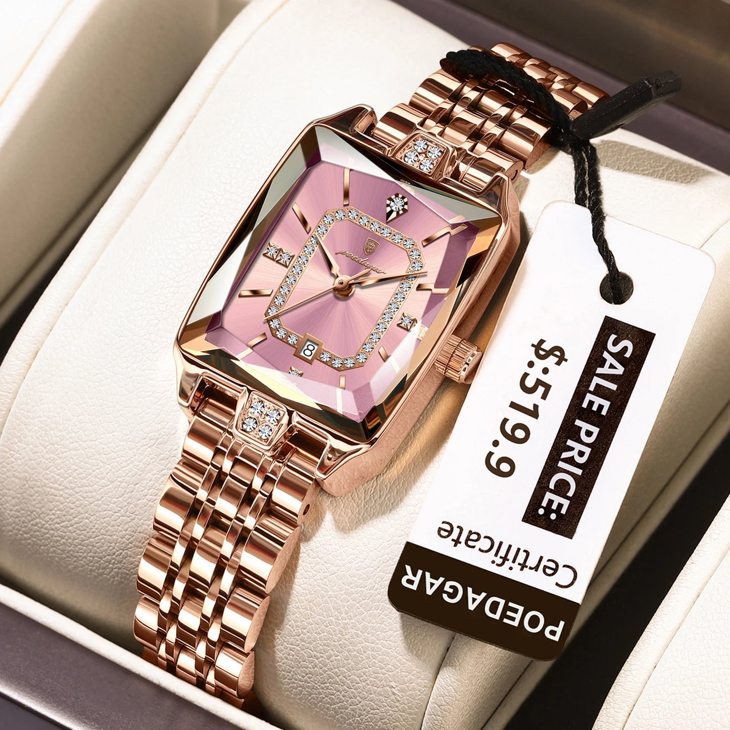 Luxury Watch For Woman Waterproof Calendar