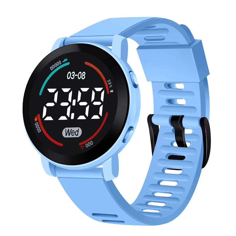 LED Digital Kids Watches Luminous Waterproof
