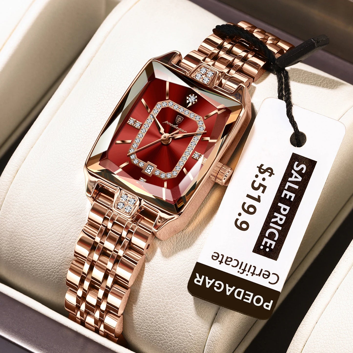 Luxury Watch For Woman Waterproof Calendar