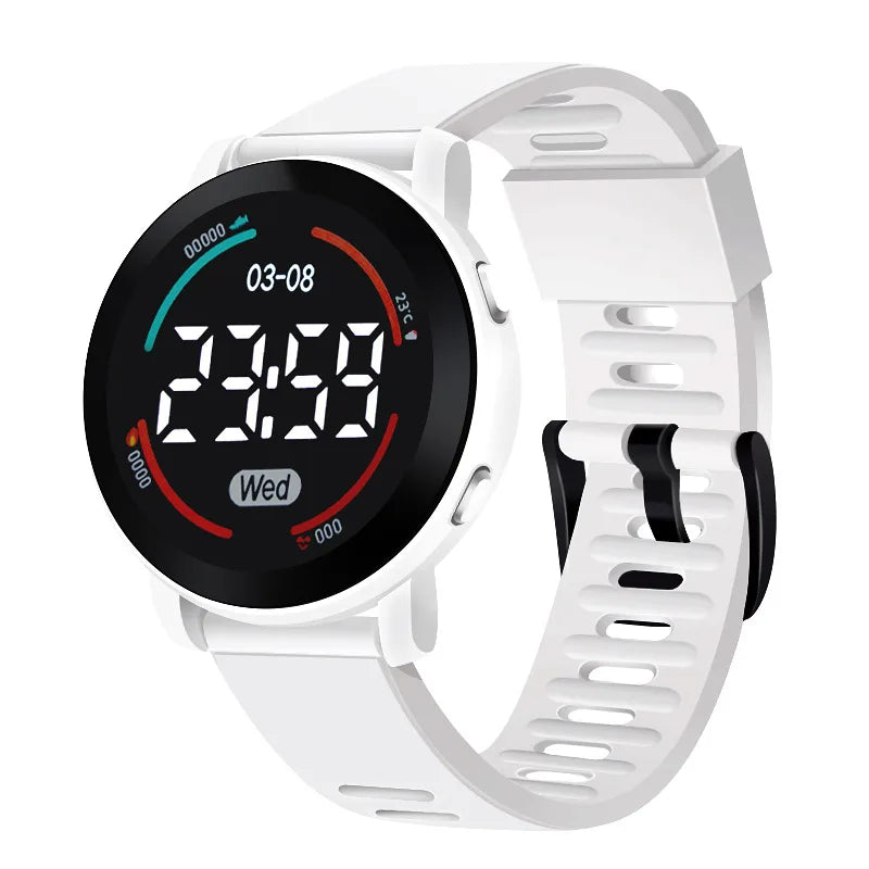LED Digital Kids Watches Luminous Waterproof