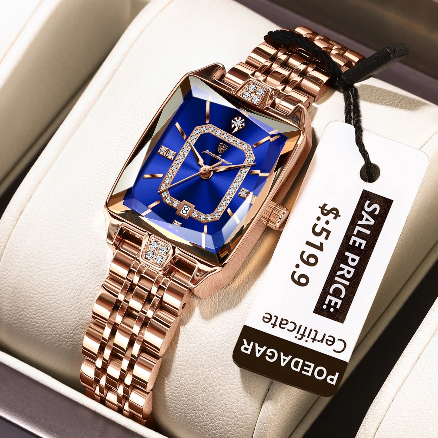 Luxury Watch For Woman Waterproof Calendar
