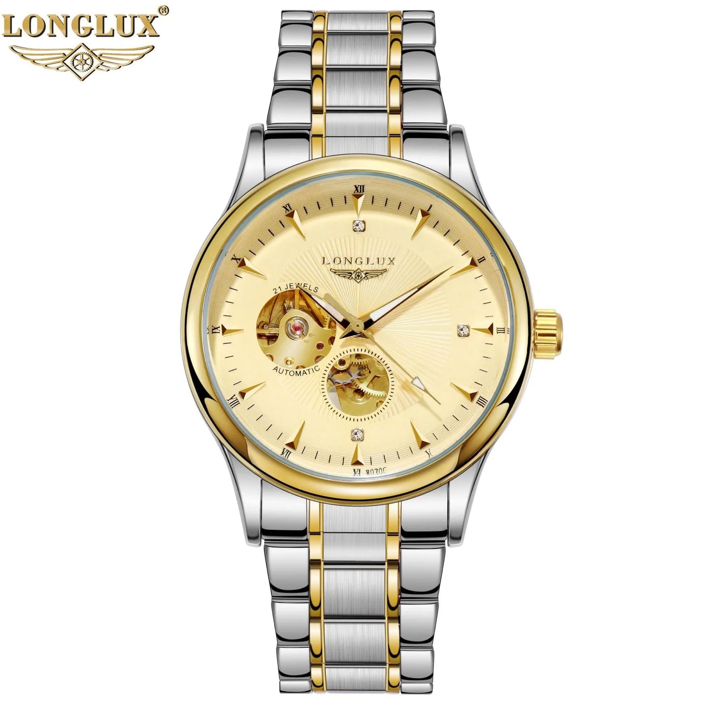 Men automatic mechanical watch elegant luxury
