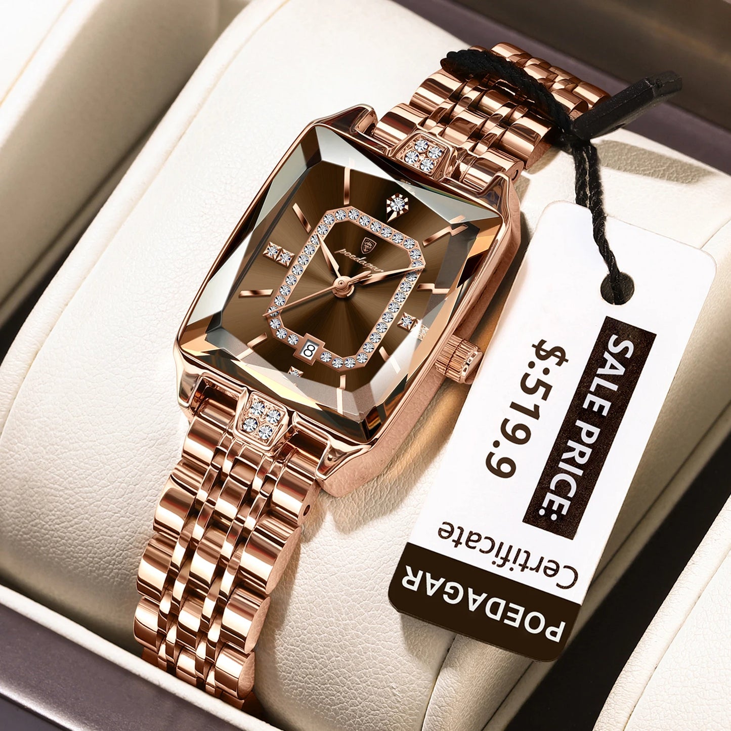 Luxury Watch For Woman Waterproof Calendar