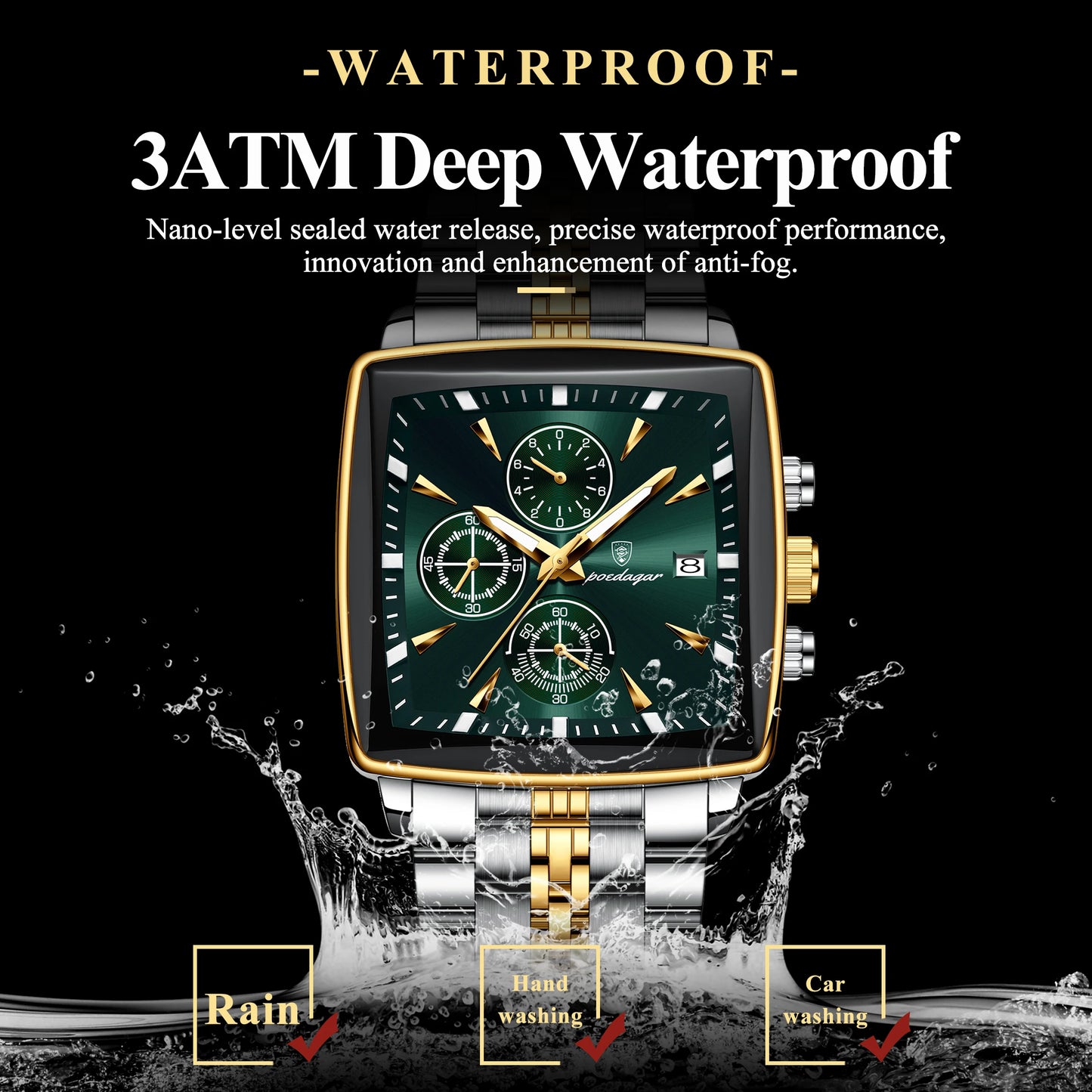 Top Luxury Male Wristwatch Waterproof Luminous