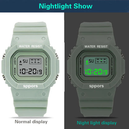 Sports Watch Boys Girls Student LED Electronic