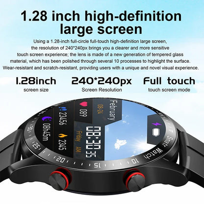 Bluetooth Call Smart Watch Men Laser Health Blood