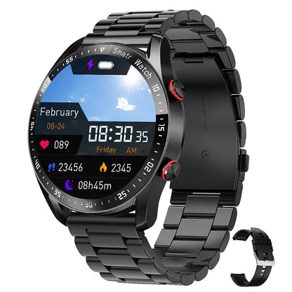 Bluetooth Call Smart Watch Men Laser Health Blood