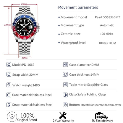 DESIGN V3 Version GMT Watches Men's Luxury