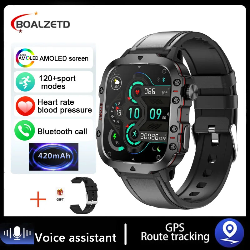 2025 New For Men Military Smart Watch Men IP68