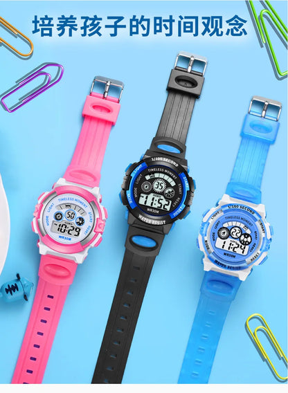 Student Electronic Watch Waterproof Sports Children