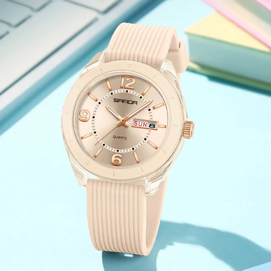 Watch for Women Waterproof Auto Date Week Elegant