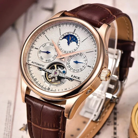 Men Watches Automatic Mechanical Watch Tourbillon