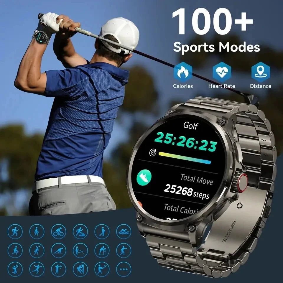 New Smart Watch Men 1.85-Inch HD Sports Bluetooth