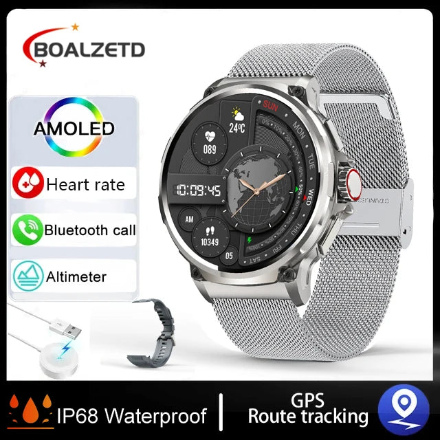 New Smart Watch Men 1.85-Inch HD Sports Bluetooth