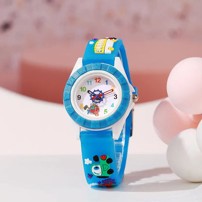 Fun Cartoon Car Themed Children Watches Cartoon