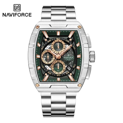 Top Brand Men's Watches Luxury Tonneau Quartz