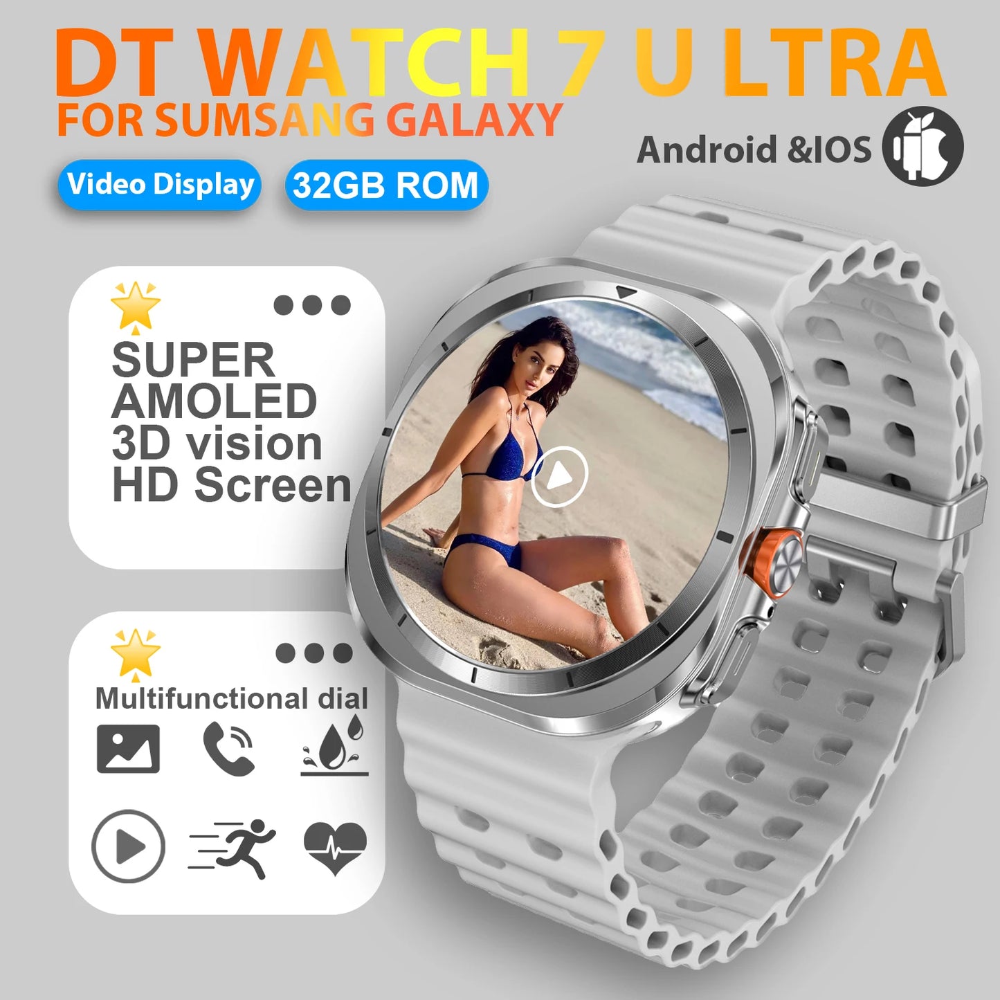 2025 New Watch 7 Ultra Smart Watch Men 32GB
