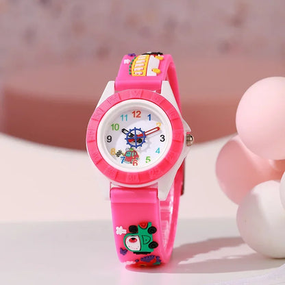 Fun Cartoon Car Themed Children Watches Cartoon