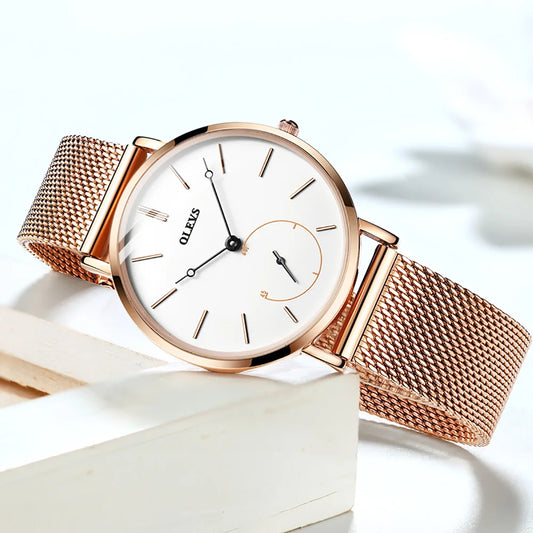 Milanese Steel Band Quartz Women's Watch 5190